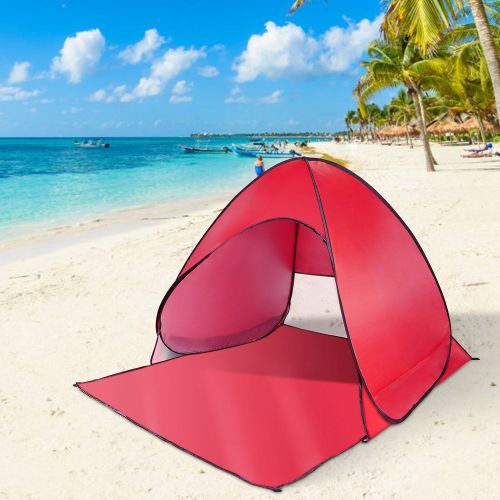 Pop Up Beach Tent Shade Shelter Anti-UV Automatic Pop Up Waterproof Tent Canopy for 2/3 Man with Net Window Storage Bag Pop Up Beach Tent Shade Shelter Anti-UV Automatic Pop Up Waterproof Tent Canopy for 2/3 Man with Net Window Storage Bag